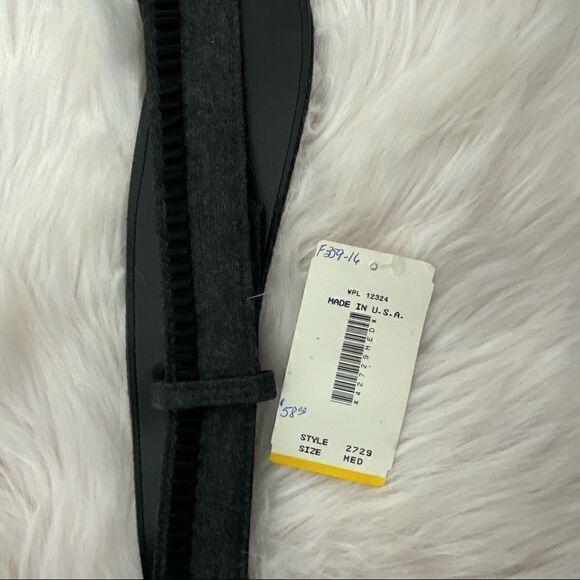 Howard Wolf Gray with Black Embroidery Design Belt - Picture 3 of 4